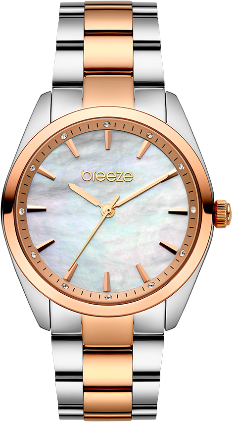 Γυναικείο ρολόι BREEZE Finesse με δίχρωμο μπρασελέ