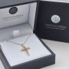 12190a-4-F Γυναικείος σταυρός με αλυσίδα Diamondjools από χρυσό Κ18 με διαμάντια