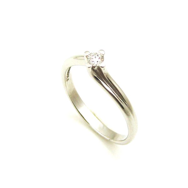 1292_geormas Μονόπετρο δαχτυλίδι DIAMONDJOOLS 9232/02 από λευκό χρυσό Κ18 με διαμάντι BR:0.13ct