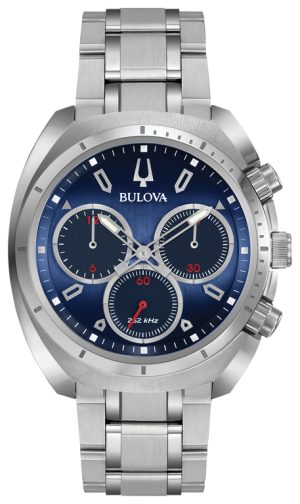 1422_geormas Ανδρικό ρολόι BULOVA Curv Collection Chronograph με μπρασελέ