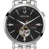 Ανδρικό ρολόι BULOVA Pilot Self-Winding Mechanical 96A199 με μπρασελέ