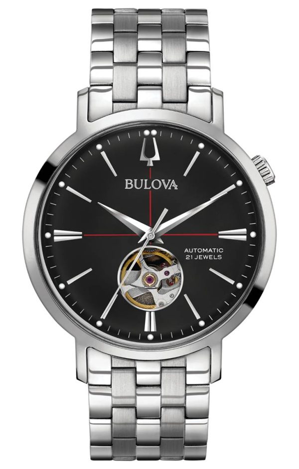 Ανδρικό ρολόι BULOVA Pilot Self-Winding Mechanical 96A199 με μπρασελέ