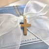 Ανδρικός σταυρός από κίτρινο χρυσό Κ14