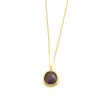 Γυναικείο κολιέ από κίτρινο χρυσό Κ9 με Amethyst