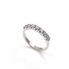14381side-F Δαχτυλίδι μισόβερο ETHO MESSINA από λευκό χρυσό Κ14 με Lab Grown Diamonds