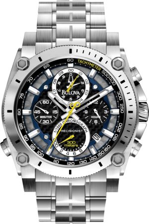 Ανδρικό ρολόι BULOVA Precisionist Chronograph 96G175 με μπρασελέ