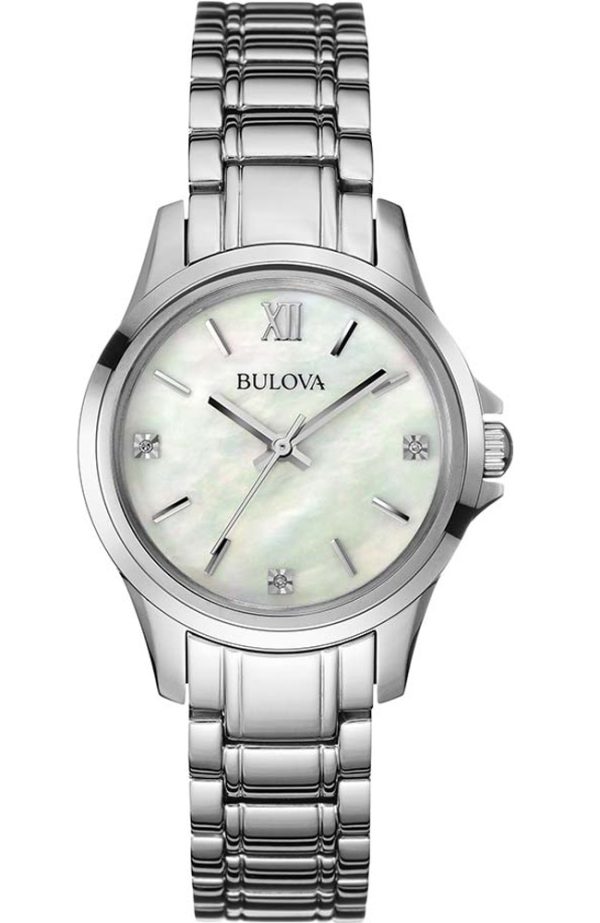Γυναικείο ρολόι BULOVA Diamond 96P152 με μπρασελέ