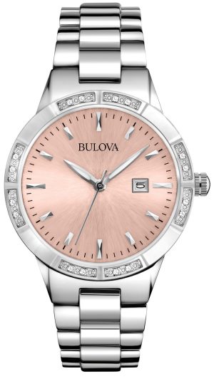Γυναικείο ρολόι BULOVA Diamond Rosedale 96R175 με μπρασελέ