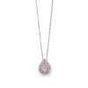 14581-2-F Κολιέ pear shape DIAMONDJOOLS Invisible από λευκό χρυσό Κ18 με διαμάντια