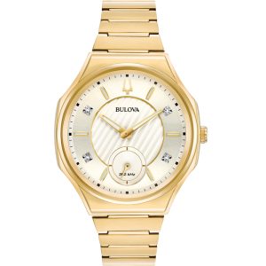Γυναικείο ρολόι BULOVA 97P136 Diamond Collection Curv με μπρασελέ