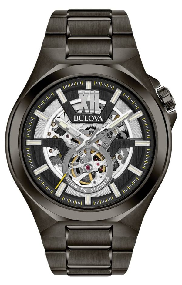 1523_geormas Ανδρικό ρολόι BULOVA Maquina Self-Winding Mechanical με μπρασελέ