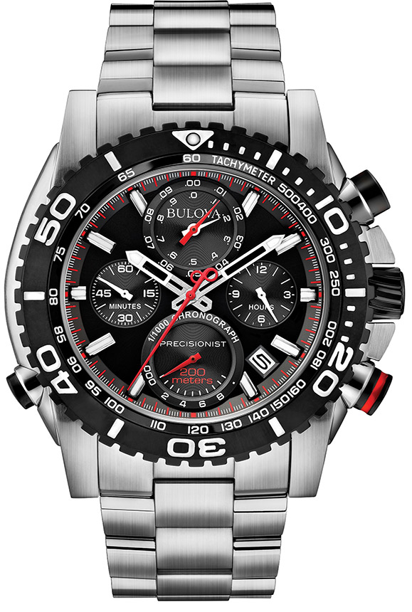 Ανδρικό ρολόι BULOVA Precisionist Chronograph 98B212 με μπρασελέ