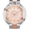 Γυναικείο ρολόι BULOVA Rubaiyat Diamond Collection με μπρασελέ δίχρωμο