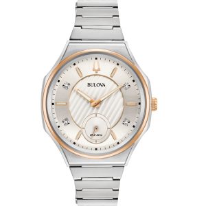 Γυναικείο ρολόι BULOVA 98P182 Diamond Collection Curv με μπρασελέ