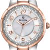 1550_geormas Γυναικείο ρολόι BULOVA Diamond Rosedale 98R162 με μπρασελέ