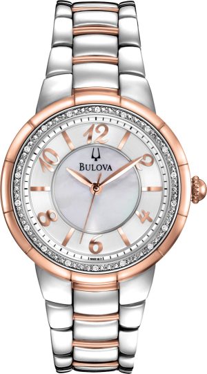 Γυναικείο ρολόι BULOVA Diamond Rosedale 98R162 με μπρασελέ