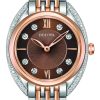 1552_geormas Γυναικείο ρολόι BULOVA Diamond Collection με μπρασελέ