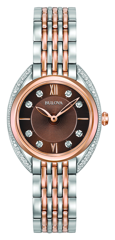 1552_geormas Γυναικείο ρολόι BULOVA Diamond Collection με μπρασελέ