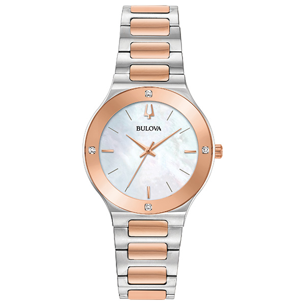 Γυναικείο ρολόι BULOVA Diamond Collection Futuro με μπρασελέ δίχρωμο