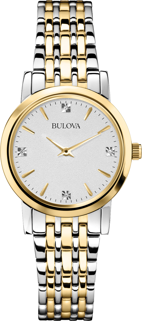 1557_geormas Γυναικείο ρολόι BULOVA Diamond Collection 98S115 με μπρασελέ