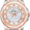 Γυναικείο ρολόι BULOVA Diamond 98S134 με μπρασελέ