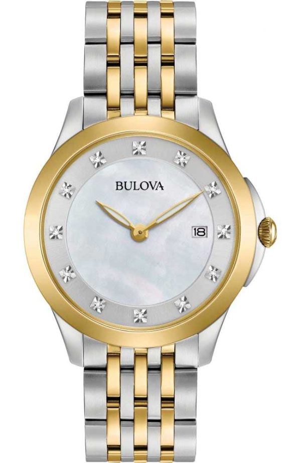 1561_geormas Γυναικείο ρολόι BULOVA Diamond Collection 98S161 με μπρασελέ