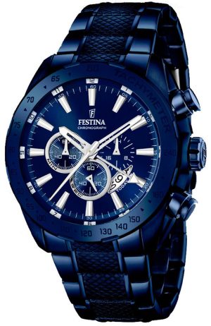 Ανδρικό ρολόι FESTINA F16887/1 Chronograph με μπρασελέ