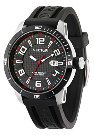 Ανδρικό ρολόι SECTOR Racing 850 R3251575002 με μαύρο λουρί σιλικόνης