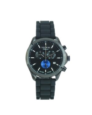 Ανδρικό ρολόι SECTOR CLASSIC R3271785010 με μαύρο λουρί σιλικόνης