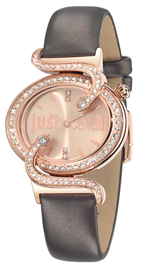 Γυναικείο ρολόι JUST CAVALLI Sin R7251591501  με καφέ δερμάτινο λουρί