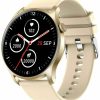 20220420162210_3guys_3gw8804_43mm_smartwatch_me_palmografo_mpez Unisex ρολόι 3GUYS Smartwatch με μπεζ λουρί σιλικόνης