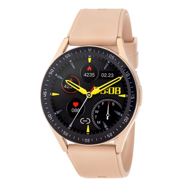 20230117143634_3guys_3gw3352_45mm_smartwatch_me_palmografo_mpez Γυναικείο ρολόι 3GUYS Smartwatch με nude λουρί σιλικόνης