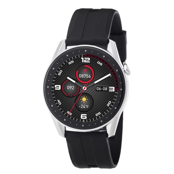 Ρολόι 3Guys 3GW4653 45mm Smartwatch με Παλμογράφο (Ασημί)