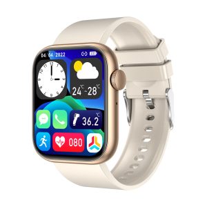 Ρολόι 3Guys 3GW6702 45mm Smartwatch με Παλμογράφο Beige