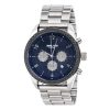 Ανδρικό ρολόι 3GUYS Chronograph με μπρασελέ