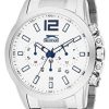 Ανδρικό ρολόι SLAZENGER DarkPanther Chronograph με μπρασελέ
