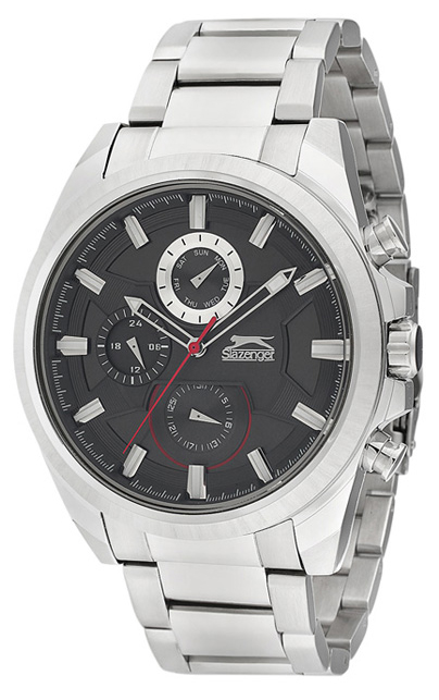 Ανδρικό ρολόι SLAZENGER DarkPanther Chronograph με μπρασελέ