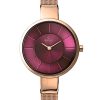 2100_geormas Γυναικείο ρολόι OBAKU Sol Ruby με μπρασελέ