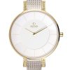 2102_geormas Γυναικείο ρολόι OBAKU Lun Gold Bl δίχρωμο με μπρασελέ