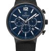 2113_geormas Ανδρικό ρολόι OBAKU Storm Thunder Chronograph με μπρασελέ