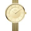 Γυναικείο ρολόι OBAKU Sand Gold με μπρασελέ