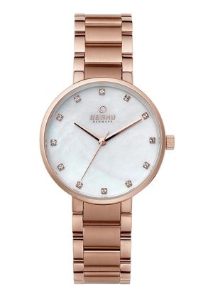 Γυναικείο ρολόι OBAKU Glad Fuschia με μπρασελέ