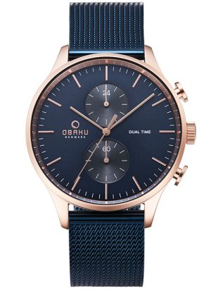 2131_geormas Ανδρικό ρολόι OBAKU Gran Ocean με μπρασελέ