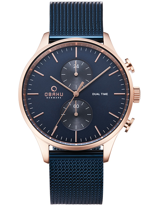 2131_geormas Ανδρικό ρολόι OBAKU Gran Ocean με μπρασελέ