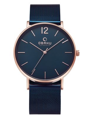 2134_geormas Unisex ρολόι OBAKU Mark Ocean με μπρασελέ