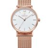 2136_geormas Γυναικείο ρολόι OBAKU Mark Lille Rose με μπρασελέ
