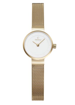 Γυναικείο ρολόι OBAKU Spire Gold με μπρασελέ