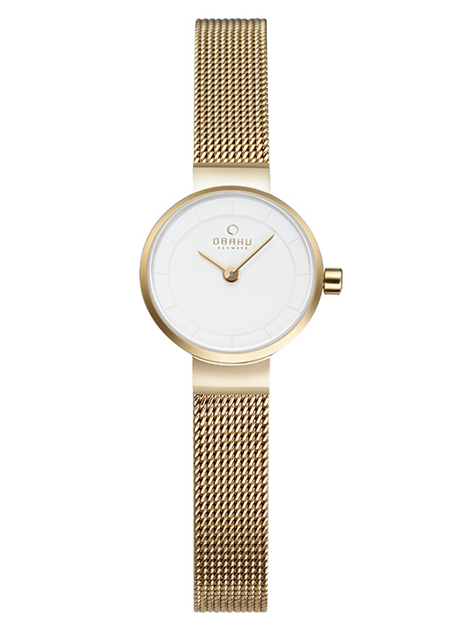 Γυναικείο ρολόι OBAKU Spire Gold με μπρασελέ