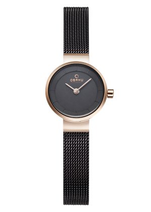 Γυναικείο ρολόι OBAKU Spire Walnut με μπρασελέ