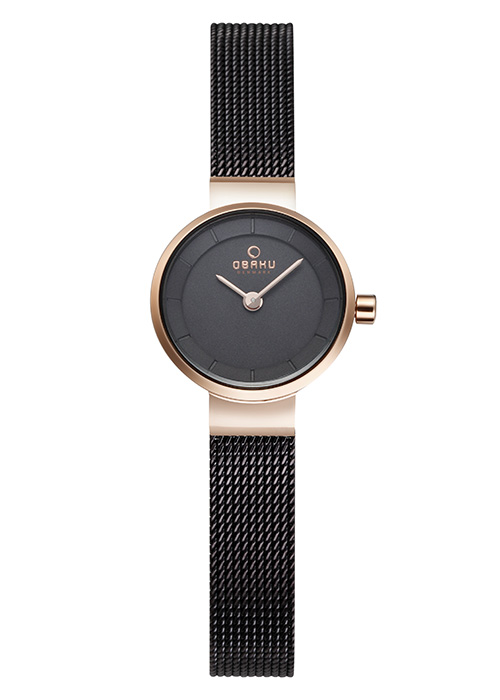Γυναικείο ρολόι OBAKU Spire Walnut με μπρασελέ